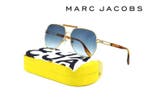 Marc Jacobs - MJ673S HR308 - Gold Metal Design & Blue Lenses, Nieuw
