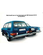 1970 VOLKSWAGEN 411 E VARIANT BROCHURE NEDERLANDS, Nieuw
