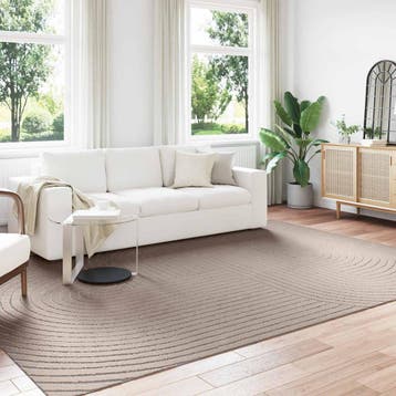vidaXL Binnen- en buitenkleed PALMERAS Beige 340 x 240 cm, Verzenden, Nieuw