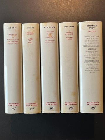 Charles Dickens; Jonathan Swift - 5 volumes Bibliothèque de