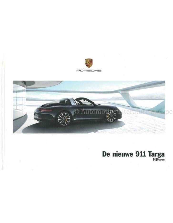 2014 PORSCHE 911 TARGA HARDCOVER BROCHURE NEDERLANDS, Livres, Autos | Brochures & Magazines