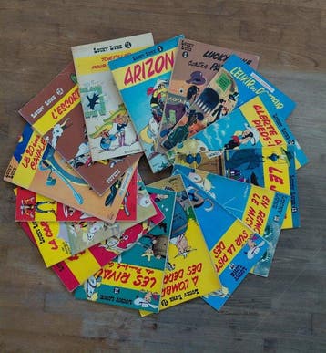 Lucky Luke - 14x B - 14 Album - Herdruk - 1966/1972