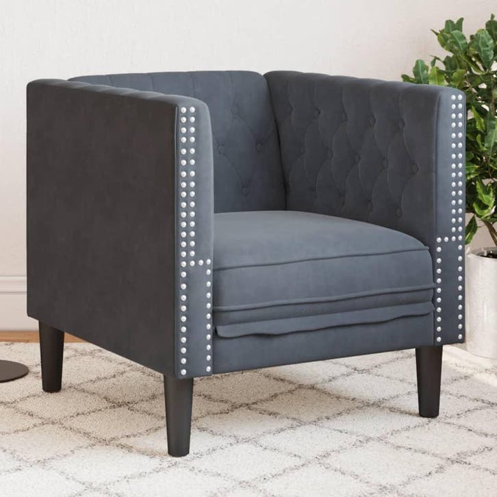 Fauteuil Fluweel: 35% korting, retour deal!, Maison & Meubles, Fauteuils, Envoi
