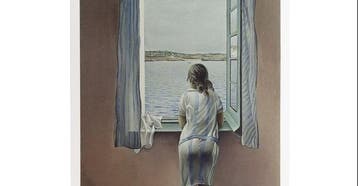 Salvador Dali - Cartel Dalí Figura en una Ventana Museo