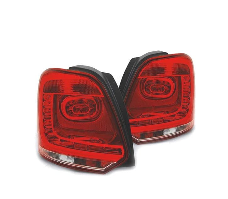 Feux Arrière Pour Volkswagen Vw Polo 6R 09-14 Led Rouge Chro, Auto-onderdelen, Verlichting, Verzenden