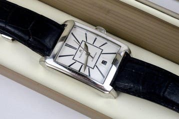 Maurice Lacroix - Automatic Pontos PT6117 Tank Style Date, Bijoux, Sacs & Beauté