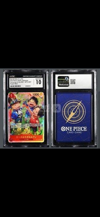 Bandai - 1 Graded card - One Piece - Ace & Sabo & Luffy, Hobby en Vrije tijd, Nieuw