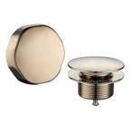 knop/plug badoverloopcombinatie geborsteld staal, Ophalen of Verzenden, Nieuw