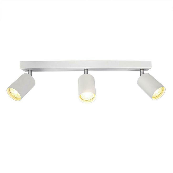 Moderne plafond spot drie dubbel opbouw wit 3 x GU10 fitting, Maison & Meubles, Lampes | Autre, Envoi