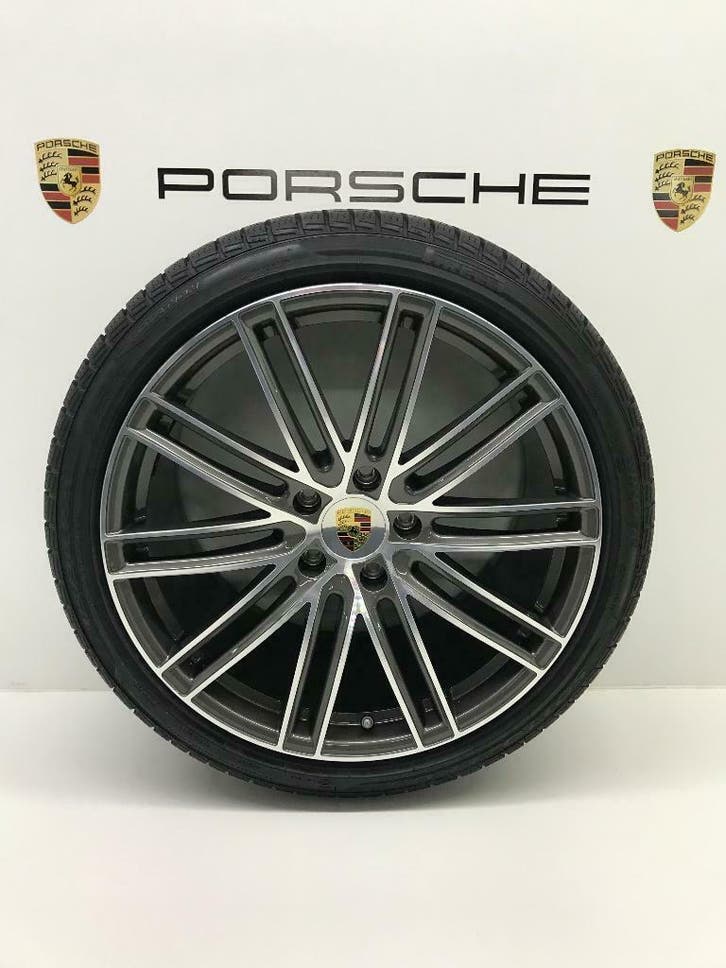 Porsche Panamera (971) ORIGINELE 21 inch Turbo IV met banden, Autos : Pièces & Accessoires, Pneus & Jantes, Enlèvement