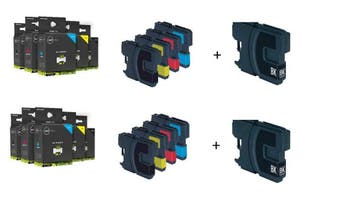 AANBIEDING Brother lc-980 serie 10x cartridges compatible, Verzenden, Nieuw