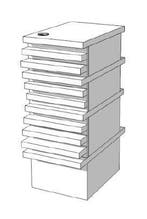 *TIP*  Toonbank met blokjes smal zonder plank C-PMC-004, Zakelijke goederen, Ophalen of Verzenden
