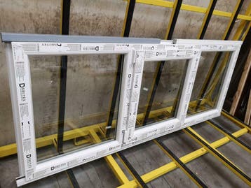 PVC kozijn/raam intrekprofiel B 200cm x H 80cm IN STOCK!!!, Ophalen of Verzenden, Raamkozijn