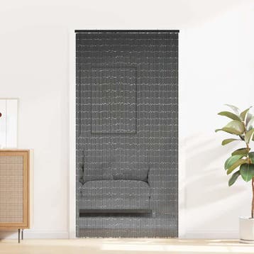 vidaXL Insectengordijn 100x200 cm bamboe donkergrijs, Verzenden, Nieuw