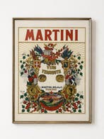 Wandspiegel - Glas, Metaal - Spiegel Martini, Antiek en Kunst