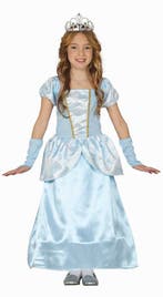 Prinsessenjurk Kind Blauw, Kinderen en Baby's, Verzenden, Nieuw