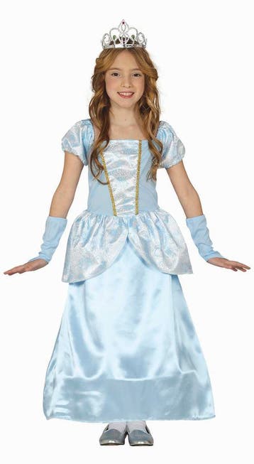 Prinsessenjurk Kind Blauw, Kinderen en Baby's, Carnavalskleding en Verkleedspullen, Verzenden, Nieuw