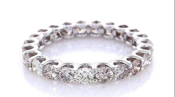 Zonder minimumprijs - Ring - 14 karaat Witgoud - 2.44ct. tw., Nieuw