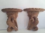 Wandtafel (2) - Hout - Prachtig paar consoles.