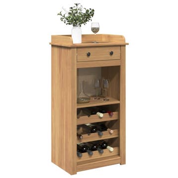 vidaXL Wijnkast PANAMA 57x40x111,5 cm massief grenenhout, Verzenden