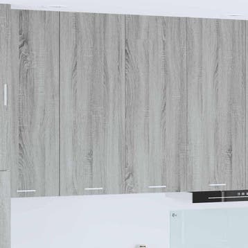 vidaXL Hangkast met opslag Grijs Sonoma 80 x 31 x 100 cm, Verzenden, Nieuw