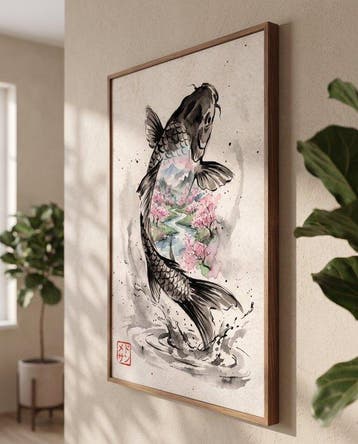 MEDSAN - Koi Spring Dream () - UNIQUE WORK, Antiek en Kunst