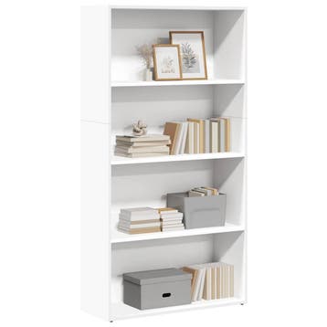 vidaXL Boekenkast 80x30x152 cm bewerkt hout wit, Verzenden