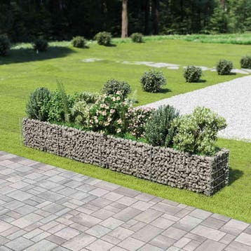 vidaXL Gabion plantenbak verhoogd 360x50x50 cm, Verzenden