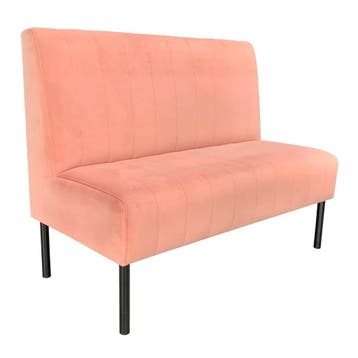 Horeca Bank | CALYPSO | Fluweel/Metaal | Pink | Zwarte, Verzenden, Nieuw in verpakking
