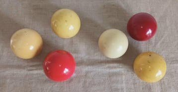 Biljart ballen antiek, Nieuw