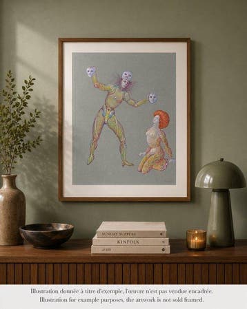 Leonor Fini (1907-1996) - Jeu de masques, Antiek en Kunst
