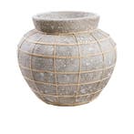 Bazar Bizar De Belly Vaas - Beton Grijs Naturel - L -, Maison & Meubles, Verzenden