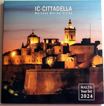 5,88 Euro,munten set 1 Cent-2 Euro + 2 Euroged 2024 Malta..., Postzegels en Munten, Munten | Europa | Euromunten, Verzenden, België