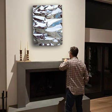AVA Design - Steel-Hurricane mirror Premium design., Antiek en Kunst