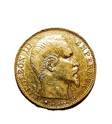 Frankrijk. Napoléon III. 20 Francs 1859-BB, Strasbourg