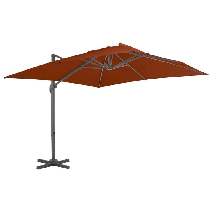 vidaXL Zweefparasol met aluminium paal 300x300 cm, Tuin en Terras, Parasols, Nieuw, Verzenden