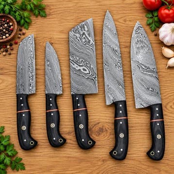 X - Keukenmes - Kitchen knife set - koksmes - Palissander,