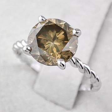 Bague - 14 carats Or blanc - 2.73ct. tw. Diamant (Couleur, Handtassen en Accessoires, Ringen, Nieuw