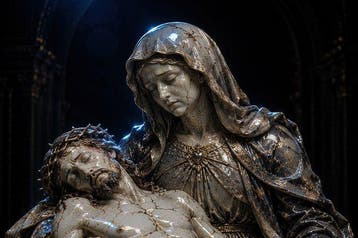 Yamila - El Duelo de la Virgen y Cristo: Resiliencia en Oro