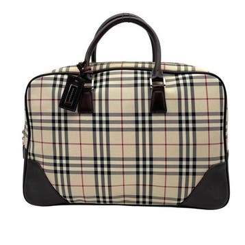 Burberry - Nova Check Nylon & Leather Briefcase - Business, Nieuw