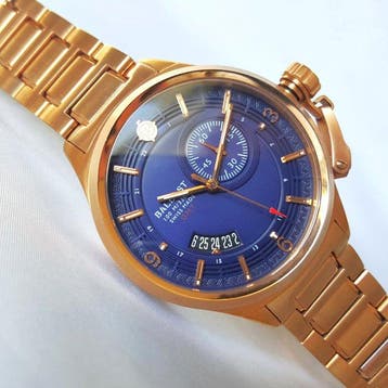 Ballast - Swiss Made - Gold - GMT - Sapphire - Protector -, Nieuw