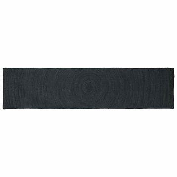 vidaXL Vloerkleden Donkergrijs 60 x 200 cm Jute, Verzenden, Nieuw