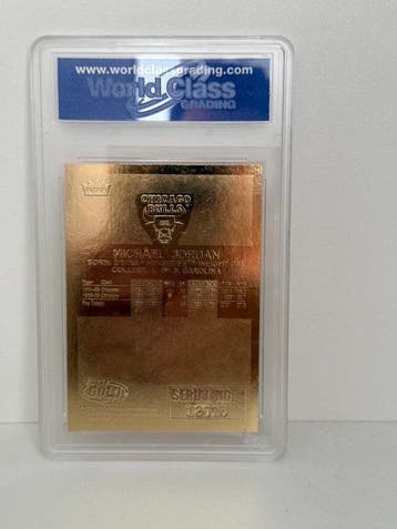 1998 Fleer Fleer 23KT Gold Michael Jordan Carte sérialisée,, Nieuw