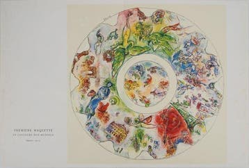 Marc Chagall (1887-1985) - Le plafond de LOpéra, Antiek en Kunst