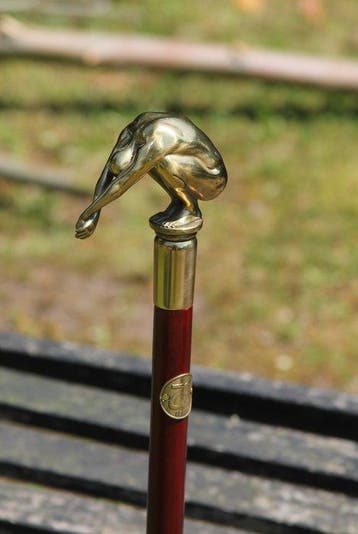 Canne de marche - Bronze, Bois