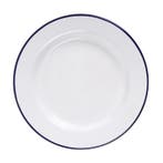 Borden | Geëmailleerd Staal | Wit/Blauw | 6 Stuks | Ø245mm, Verzenden, Nieuw in verpakking