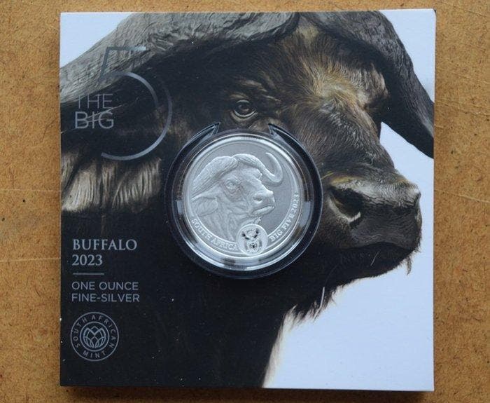 Zuid-Afrika. 2021/2023, BIG 5 Second Serie, 5 x 1 Oz, Timbres & Monnaies, Monnaies | Europe | Monnaies non-euro