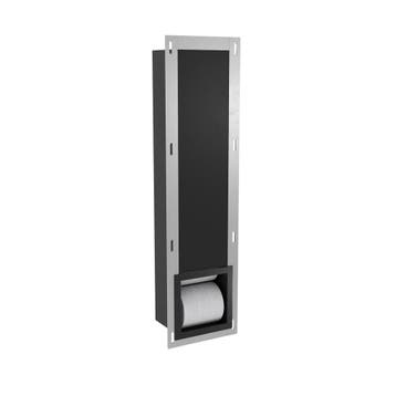 Reserve Toiletrolhouder Inbouw BWS Mat Zwart Torelaat, Doe-het-zelf en Bouw, Sanitair, Ophalen of Verzenden, Nieuw, Bad