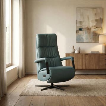 Leren elektrisch relaxfauteuil Core - Toledo Whale, Bohemian, Industrieel, Modern, Scandinavisch, Nieuw, Ophalen of Verzenden