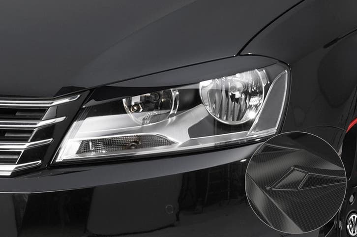 Koplampbeschermers carbon look voor VW Passat B7 SB142-C, Autos : Pièces & Accessoires, Carrosserie & Tôlerie, Envoi